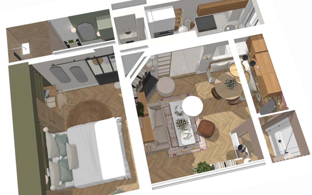 Le pouvoir du 3D : se projeter avant d&rsquo;agir – La rénovation d&rsquo;un appartement parisien