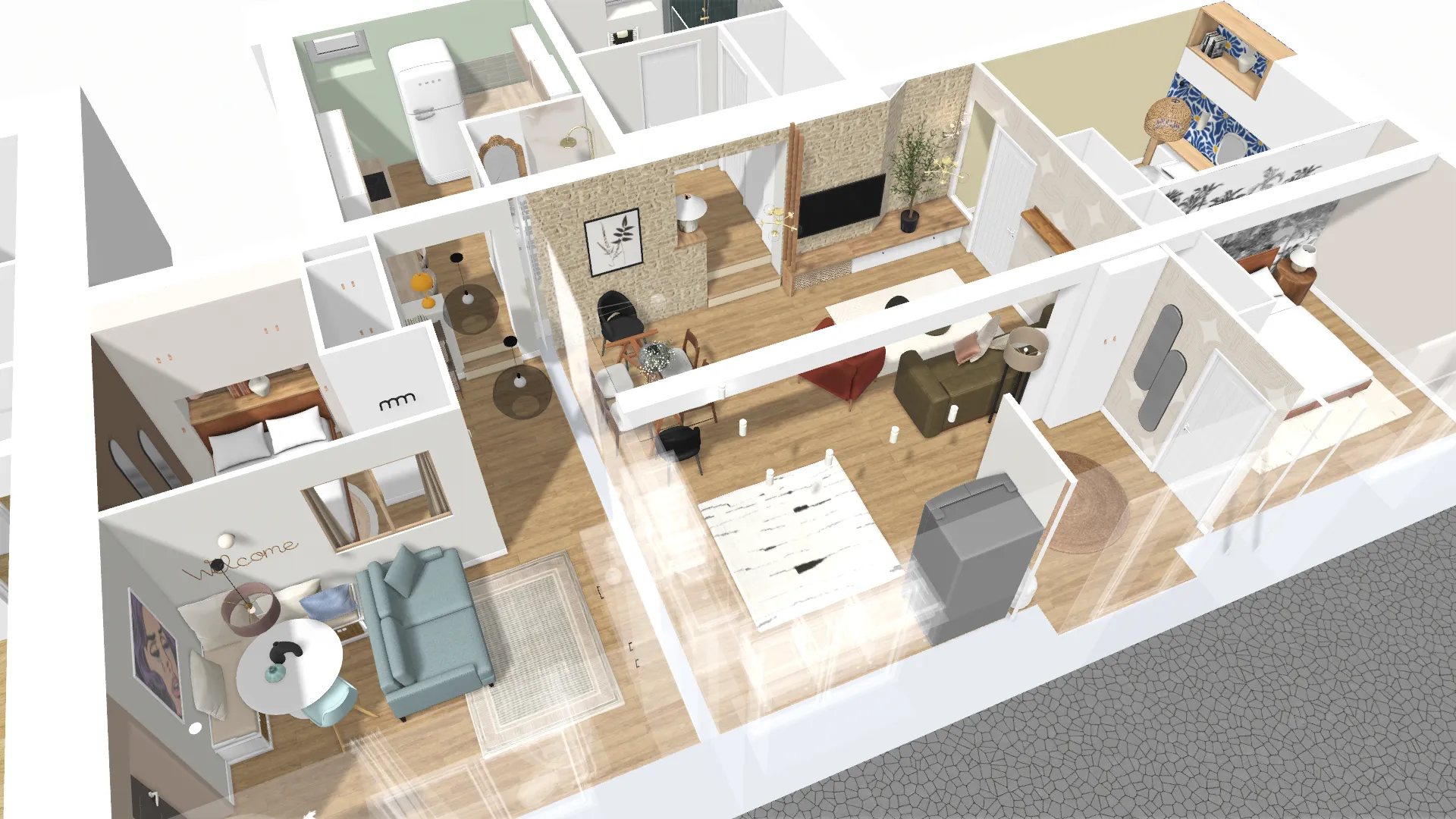 visuels 3D projection 3D rénovation aménagement décoration4