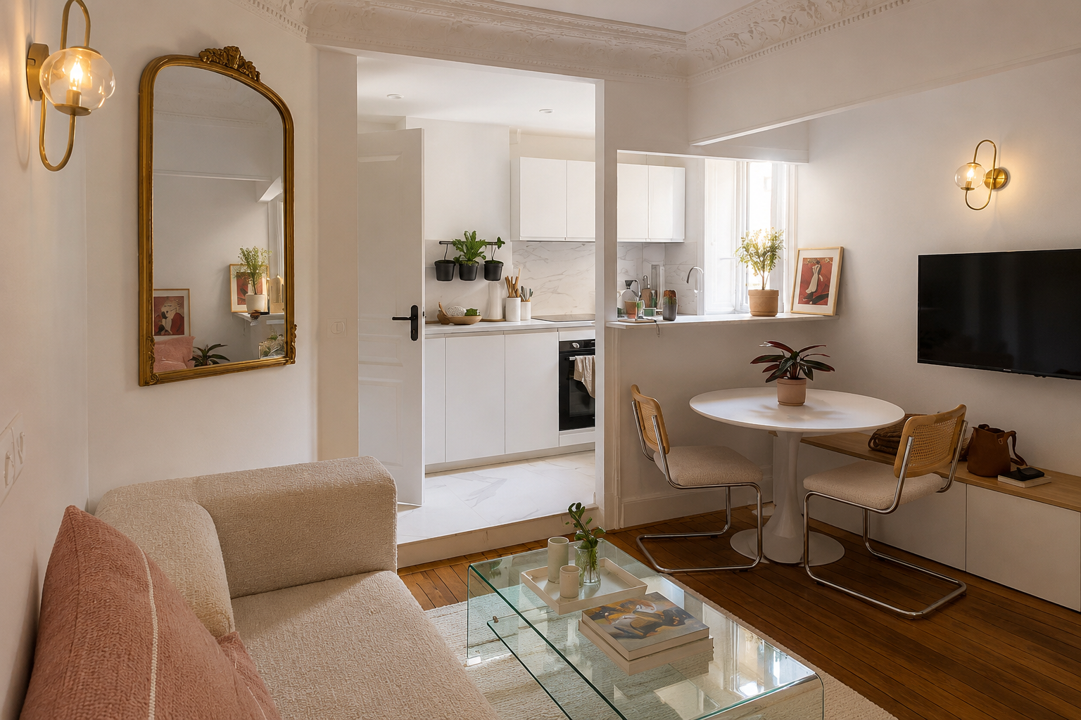 Projet Koreichi aménagment et décoration d'un appartement haussmanien